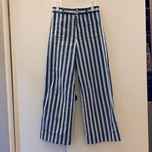 &other stories striped denim pants